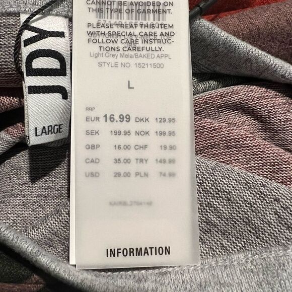 Long Sleeve V-Neck Jersey Top by JDY/ASOS - Picture 12 of 12